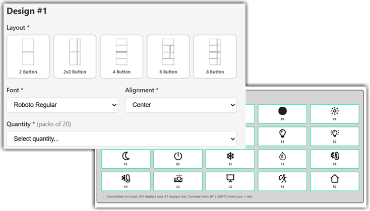 Signify Interact MultiPower Switch Custom Engraving | Genlyte Solutions