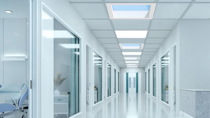 healthcare applications corridor basement