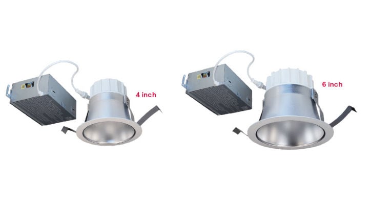 Éclairage vers le bas DEL i-Lightolier ModuLyte avec sélection double