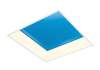 Ledalite DecoForm Rec AcrylicBlue SPP