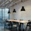 office meeting room industrial bal black baffle reflector fine lines
