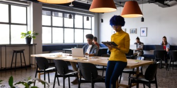 People in open office