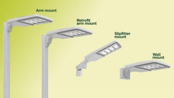 gardco ecoform led site area luminaires mounting types