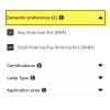 Domestic Preference Filter