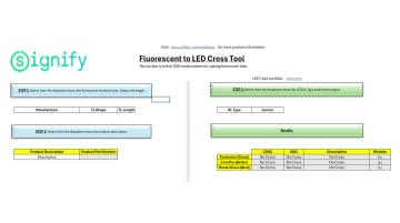 Fluorescent to LED conversion tool