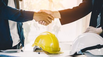 Lighting project, agreement, handshake