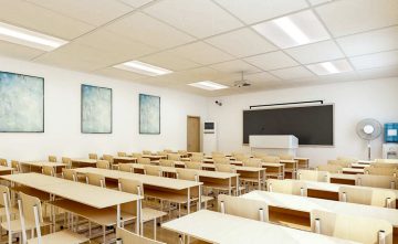 salle de classe chemin lumineux encastré fluxgrid 2e gén