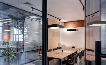 Salle de conférence noire